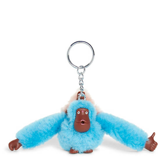 Kipling Mom And Baby Mode Sven Monkey Keychain Tillbehör Blå | SE 1269EB